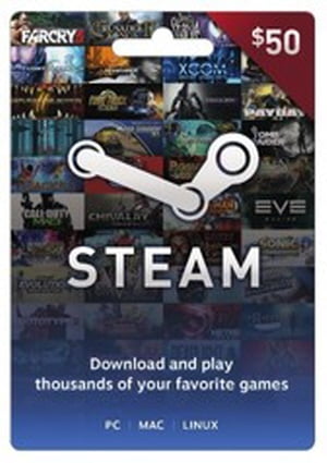 Steam 50 00 Physical Gift Card Valve Walmart Com Walmart Com