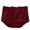 Burgundy, variant on Rohuuque Women's Lace Panties Full Figure High Waist See Through Lace Briefs Tummy Shaping Invisibles Breathable Panties Beige