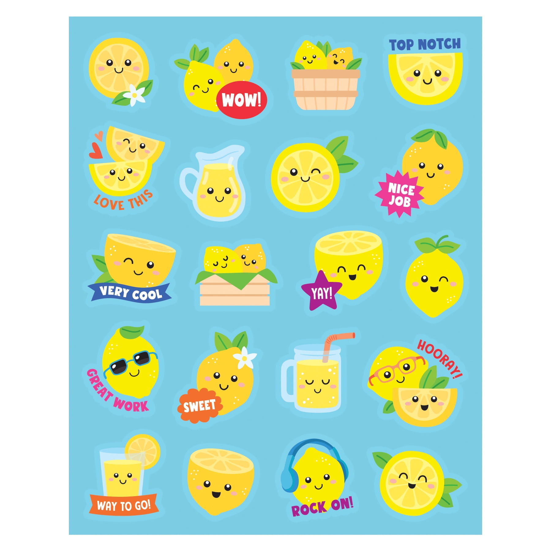Teacher Created Resources Lemon Smelly Stickers, 120 Per Pack, 6 Packs
