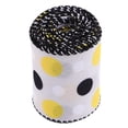 thumbnail image 1 of Bee Ribbon Wired Edge Ribbon Dot Wreath Ribbon For Bow Wrapping Making Crafts Easter Decorations Bee Themed Party Supplies, 1 of 9