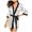 Gray, variant on WTXUE Womens Pajamas | Robes Robe Women Size Plus Lingerie Satin Bathrobe Silk Stripe | 1 Piece Pink L