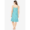 thumbnail image 2 of Dreams & Co. Plus Size Sleeveless Knit Chemise Sleepshirt, 2 of 6