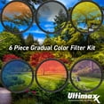 thumbnail image 2 of Ultimaxx 49mm Filter Accessory Kit for Canon EOS M6, EOS M6 Mark II, EOS M50, EOS M50 Mark II, EOS M100, EOS M200 & More - Includes: 6PC Gradual Color Filter Kit, 4PC Close-Up Lens Filter Kit & More, 2 of 10