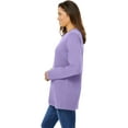 thumbnail image 4 of Women's Plus Size Perfect Long-Sleeve Crewneck Tee Shirt, 4 of 6