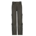 thumbnail image 3 of Manxivoo Cargo Pants for Women High Waisted Women's Baggy Cargo Trousers Low Waist Jogging Bottoms Track Pants Wide Leg Casual Loose 90S Girl Streetwear Dickies Pants Grey, 3 of 6