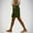 Army Green, variant on Crunowin Womens Linen Walk Shorts, Casual Solid Lightweight Breathable Beach Shorts with Button Decoration Army Green M