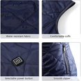 thumbnail image 4 of Chaleco con calefacción para mujer, chaqueta con calefacción para el cuello, chaqueta con chaleco con calefacción eléctrica usb, m, azul kaili Sencillez, 4 of 5