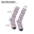 thumbnail image 5 of Fotbe Tropics Palm Trees print Women's Men's Novelty Crew Socks Cotton Socks Knee High Socks for Walking,Running,Nurses,Pregnancy, 5 of 9