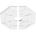thumbnail image 2 of 22"OD x 4"ID x 7 1/2"C x 1"P Logan Architectural Grade PVC Contemporary Ceiling Medallion, Two Piece, 2 of 11