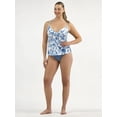 thumbnail image 2 of Time and True Women's and Women's Plus Twist Front Tankini Swim Top, Sizes S-3X, 2 of 5