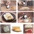 thumbnail image 3 of Professional Handheld Cheese Grater Mill, Small Household Cheese Grater Mill with Multifunctional Drum Blade, Rotary Kitchen Slice Shredder, Stainless Steel, 3 of 4