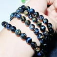 thumbnail image 5 of Pietersite Stone Beads Bracelet Certified Pietersite Namibia Chatoyant Gemstone Crystal,Blue,10MM Beads, 5 of 6