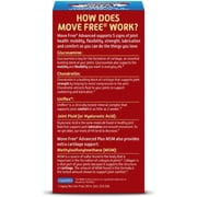 Move Free Advanced Plus MSM Coated Tablets, Joint Health Supplement with Glucosamine and Chondroitin, 120 Count (Pack of 1)