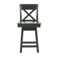 thumbnail image 6 of Linon Wilton 24" Indoor Swivel Counter Stool, Black, 6 of 10