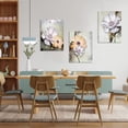 thumbnail image 3 of 3 Pieces Wall Art Canvas Prints - Yellow and White Flowers Picture Painting - Modern Wall Artwork Framed for Gifts Bathroom Living Room Home Office Decor - 12 x 16 Inch, 3 of 6