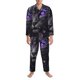 thumbnail image 3 of Fotbe Purple-Eyed Floral Leopard Pijama de Hombre con Estampado de Manga Larga, Conjunto de 2 Piezas, Ropa de Dormir Suave y Cómoda con Bolsillos-Medium, 3 of 7