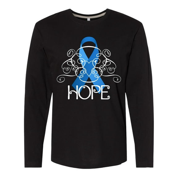 Inktastic Hope-Colon Cancer Awareness Long Sleeve T-Shirt