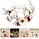 thumbnail image 3 of 1 tiara de flores artificiales, exquisita diadema decorativa para niña, diadema brillante., 3 of 4