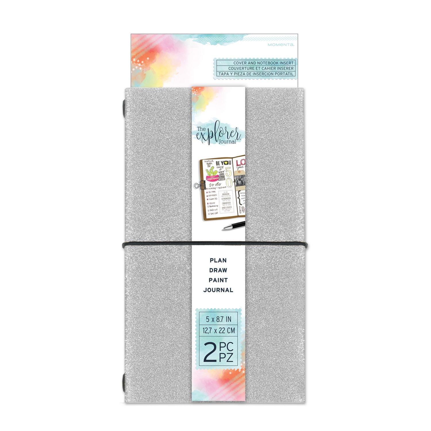 EXPLORER JOURNAL COUVERTURE ARGENT