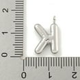 thumbnail image 3 of 304 Stainless Steel Pendants Letter Charm Stainless Steel color Letter K 16.5x10x3mm Hole: 2mm, 3 of 3