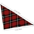 thumbnail image 2 of Scots Style Tartan Plaid Red Black Dog Bandana Scarf Triangle Bibs Pet Accessories Cat Kerchief, 2 of 6