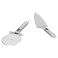thumbnail image 2 of Coupe-pizza 2 Pcs Lame en Acier Inoxydable Processus de Polissage Manche Ergonomique Pelle Coupe-Pizza Roulante, 2 of 5
