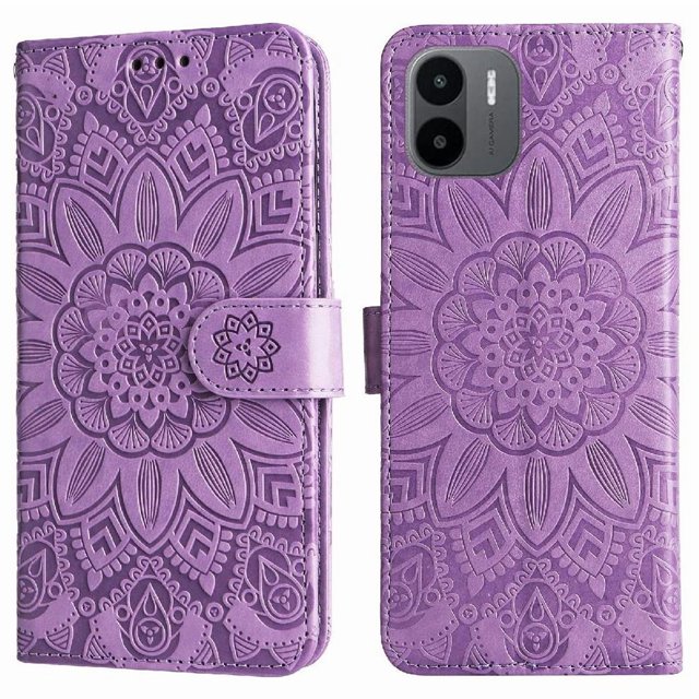 Funda tipo cartera GANGXUN para Xiaomi Redmi A1 4G , diseño girasol, cuero PU, soporte, cierre magnético, tarjetero