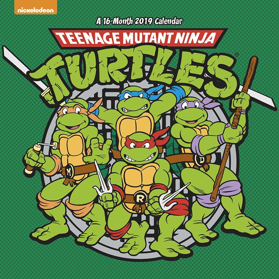 2019 Teenage Mutant Ninja Turtles Wall Calendar Walmart Com