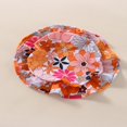 thumbnail image 3 of Baby Girls Romper Swimwear Long Sleeve Floral/Shell Print Bathing Suit with Hat, 3 of 7
