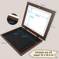 thumbnail image 4 of Golden State Art, 10x12.5 Kids Art Frames, Front-Opening, Great for Kids Drawings, Artworks, Children Art Projects, Schoolwork, Home or Office (Walnut, Set of 8), 4 of 7