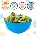 thumbnail image 2 of Plastic Bowls Set of 12 Kids Bowls - 24 Oz Microwave & Dishwasher Safe, BPA Free, Brightly Colored for Cereal, Soup, Snack, Fruit or Salad, 2 of 4