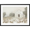 thumbnail image 2 of Art.com White Barn Meadow Neutral Crop Art Print by Danhui Nai, Black Frame Wall Art, 29" x 21", 2 of 5