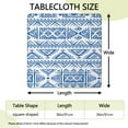 thumbnail image 2 of Elastic Edge Bohemian Square Tablecloth 36x36 Inch, Fitted Cover for Card Tables, Resistant to Wrinkles and Stains, 2 of 6