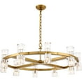 thumbnail image 3 of Urban Classic Chateau 20 light Burnished Brass Pendant, 3 of 7