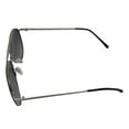 thumbnail image 4 of Kenneth Cole Reaction Silver Metal Smoke Lens Men's Aviator Sunglasses, Silver, 4 of 6