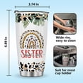 thumbnail image 6 of Jekeno Sisters Gifts from Sister Mother 's Day Gifts for Sister Funny Sister Gifts Birthday Gifts for Sister 20oz Floral Sister Stainless Steel Tumbler Gift For Best Friend Women, 6 of 6