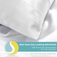 thumbnail image 4 of Spasilk Satin Pillowcase for Hair and Face Beauty, Queen/Standard, 1 Pack, White, 4 of 7