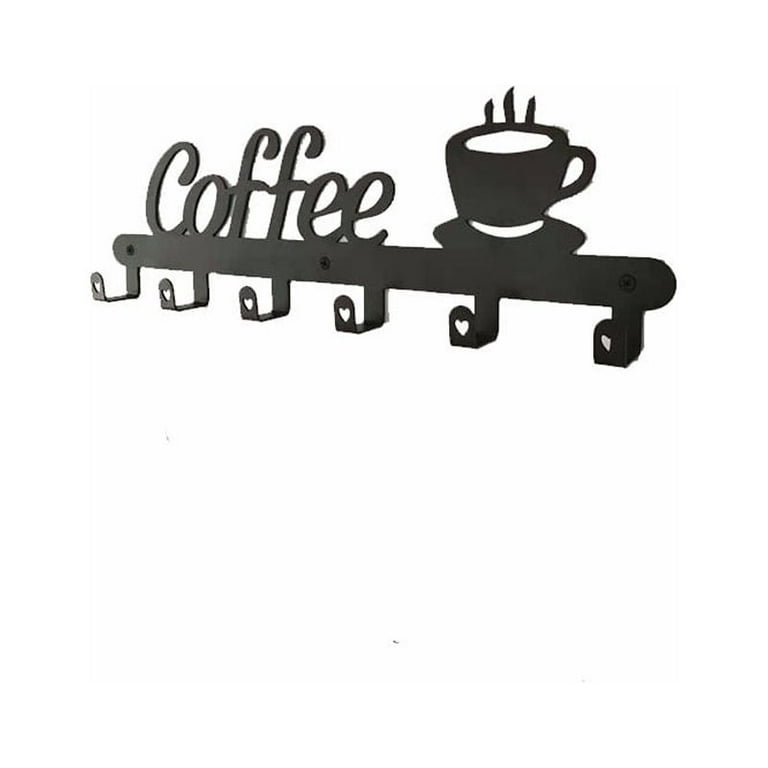 Coffee Mug Holder ,Coffee Bar Decor Sign,Coffee Cup Rack Holds