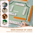 thumbnail image 5 of Green Tropical Botanical Peacock Mahjong Tablecloth 55" x 55" Tablecloth Table Cloth Covers, Stain Resistance Polyester Table Covers for Kitchen Dini, 5 of 6
