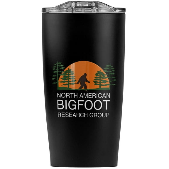 North American Bigfoot Research Group Stainless Steel 20 oz Travel Tumbler, Vacuum Insulated & Double Wall with Leakproof Sliding Lid | Great for Coffee/Hot Drinks and Cold Beverages