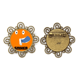 thumbnail image 1 of Orange amplia sniker Crooked emoción Broche de flores, regalo de joyería para mujeres y niñas Unbranded M, 1 of 3