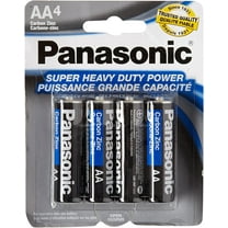 Panasonic 5734 16PC AA Batteries Super Heavy Duty Power Carbon Zinc Double a Battery 1.5V, Black (Pack of 16)