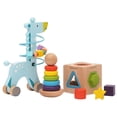thumbnail image 1 of Juguetes de bloques de construcción de de 3 piezas, formas geométricas de aprendizaje que combinan ayudas para de la, 1 of 9