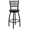 thumbnail image 5 of Home Square Metal Restaurant Bar Stool in Black and Walnut Finish - Set of 2, 5 of 5