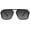 Black/Grey, variant on Retro Square Aviator Sunglasses for Men & Women, Polarized UV400, 90s Vintage Style, Multi-Color Lenses, Lightweight Frame