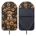 thumbnail image 5 of Uorisanigo Sunflower Heights Cow Car Seat Cover Protector Front Seats Only Universal Fit High Back Seat Covers for Cars Easy to Install Waterproof Soft Auto Seat Covers Anti-Slip, 5 of 6