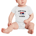 thumbnail image 2 of I'm Not Yelling, I'm Serbian Baby Bodysuit Baby Clothes (White, 12-18 Months), 2 of 5