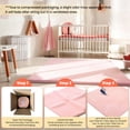 thumbnail image 3 of babyeap Baby Play Mat,50"x50" Playpen Mat,1.3" Extra Thick Crawling Mat for Floor Cushion,Removable Washable Cover Playmat for Babies Toddlers Infant,Pink, 3 of 7
