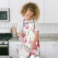 thumbnail image 4 of Pioneer Flower Floral Print Pattern Kids Aprons for Girls and Boys,Adjustable Neck Strap Toddler Aprons for Kids Cooking Baking, 4 of 7