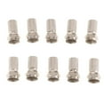 thumbnail image 2 of Tornillo de Conector F Baoblaze Giratorio 10 Piezas Tipo RG6 para Cables Coaxiales de TV Satelital, 2 of 7